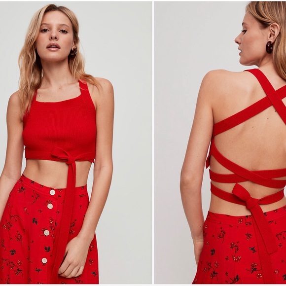 Aritzia Tops - Wilfred Cayenne Knit Top